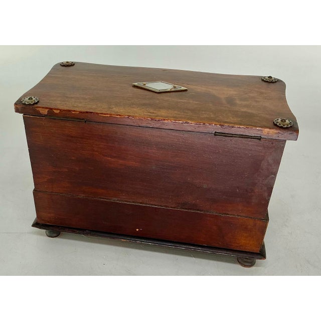 Antique Victorian Sowing or Jewelry Box For Sale - Image 11 of 12