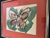 1960s Mid Century Butterfly Paper Collage Painting, Framed For Sale - Image 4 of 6