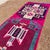 1940s Vintage Kurdish Geometric Pattern Hot Pink Tribal Runner Rug For Sale - Image 4 of 10