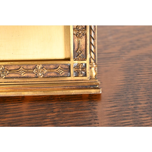Tiffany & Co. New York Art Nouveau Bronze Doré Large Picture Frame For Sale - Image 9 of 12