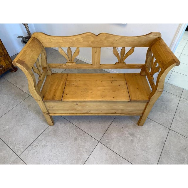 Farmhouse Kitchen Chest Bench For Sale - Image 8 of 10
