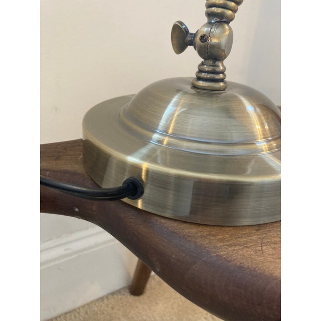 Vintage Lite Source Brand Articulating Desk Lamp in Vintage Brass Finish For Sale - Image 4 of 7