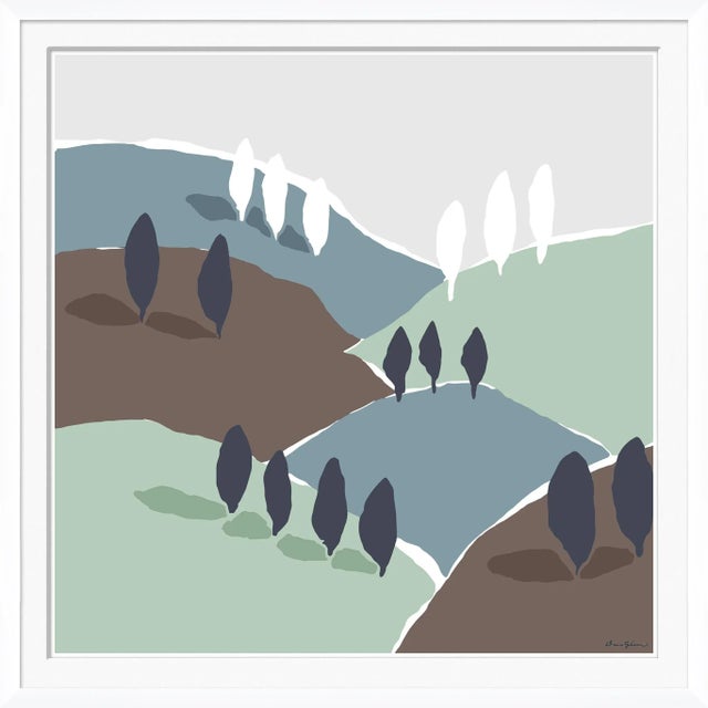 Contemporary Mountain and Valley EastNeutral By Dana Gibson, Framed Art Print For Sale - Image 3 of 3