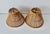 Vintage Handwoven Bamboo Rattan Pendant Swag Style Lamps-a Pair For Sale - Image 10 of 13