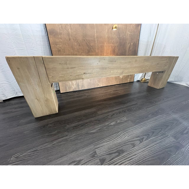 Rh Reclaimed English Beam Console Table – 118" – Salvaged Natural For Sale - Image 9 of 18