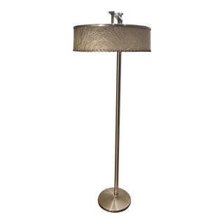1950s Kurt Versen Aluminum Floor Lamp For Sale