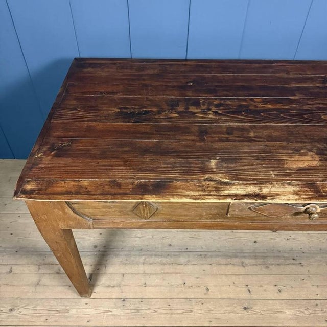 Decorated Wooden Kitchen Table For Sale - Image 12 of 18