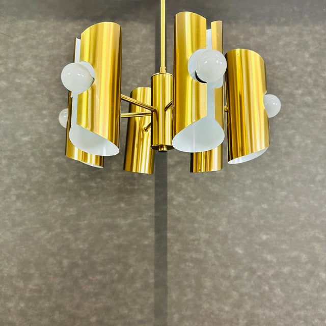 Mid-Century Modern 1970s German Space Age Chandelier For Sale - Image 3 of 4