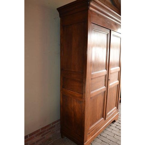 Brown Antique Louis Philippe Cabinet in Oak, 1850 For Sale - Image 8 of 10