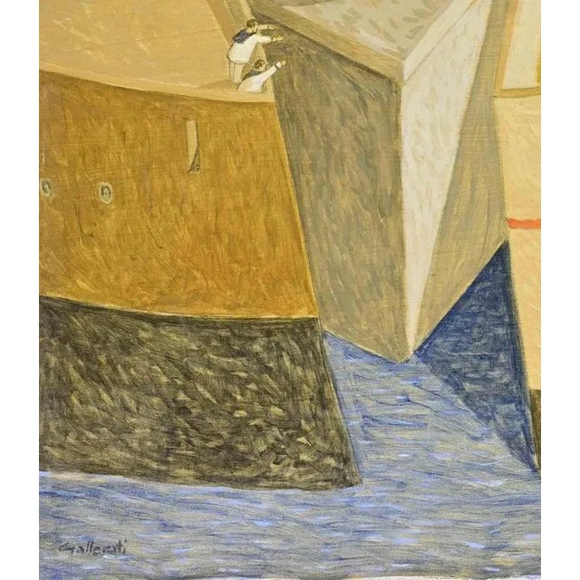 Oil on canvas realized by Alberto Gallerati (b. 1945) in 1970s. Very good condition. This piece is attributed to the...