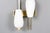 Metal Brass and Opaline Glass Wall Sconces, France, 1950s, Set of 2 For Sale - Image 7 of 10