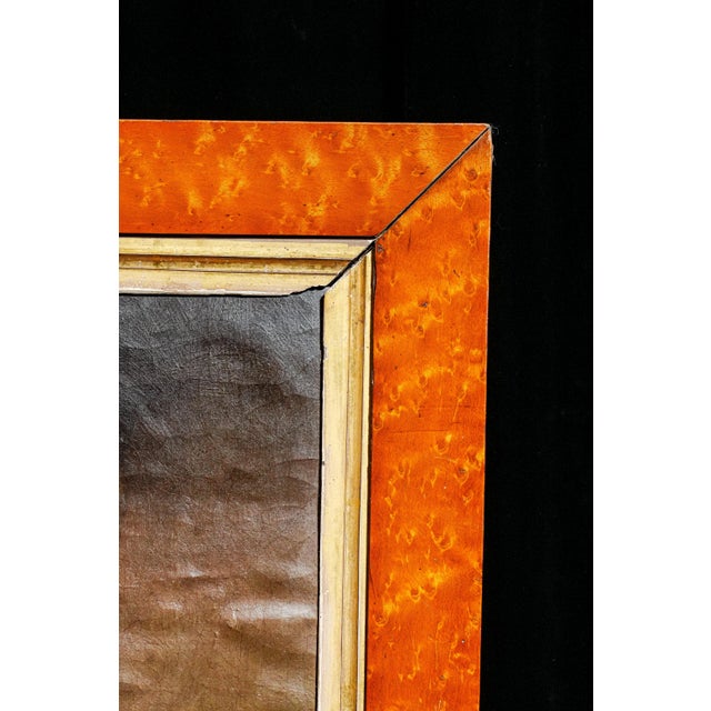 English School Antique Folk Art Oil Painting Portrait in Burr Wood Frame Home Wall Decor For Sale - Image 16 of 18