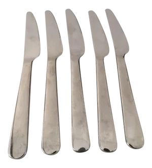 Mid-Century Stainless Steel Dinner Knives - Set of 5