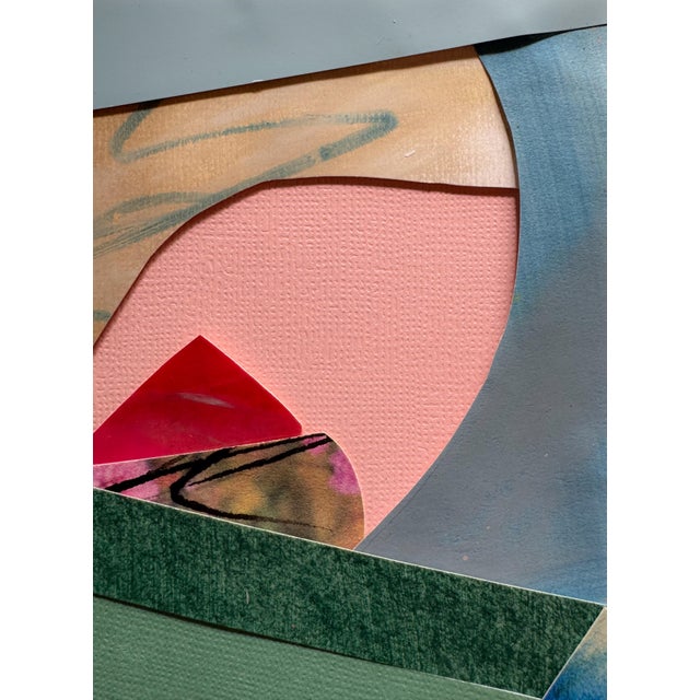 2020s "Into the Sun 1" Original Mixed-Media Collage on Paper by Zac Woodiel For Sale - Image 5 of 9