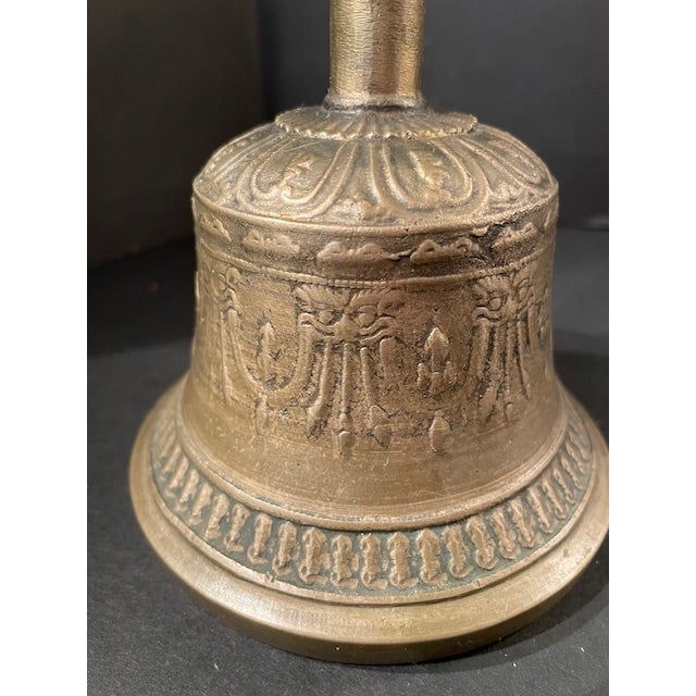 Vintage Vajrayana Buddhist Prayer Bell Tibet Nepal Bhutan For Sale - Image 12 of 13