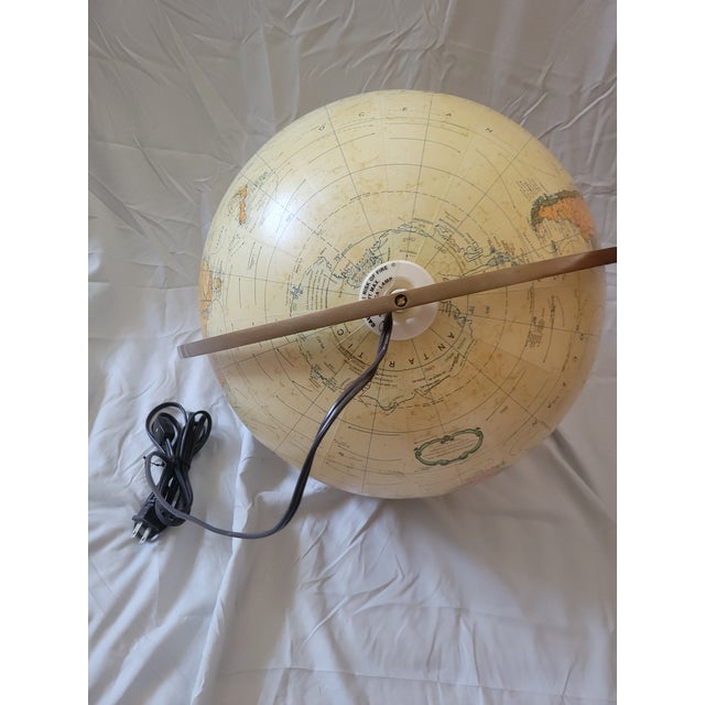 Contemporary Repogle Heirloom Illuminated Globe on Stand For Sale - Image 10 of 12