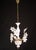 Metal Murano Vintage Chandelier White Flowers, 1970s For Sale - Image 7 of 12