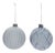 Frosted Glass Ball Ornament (Set of 6) For Sale