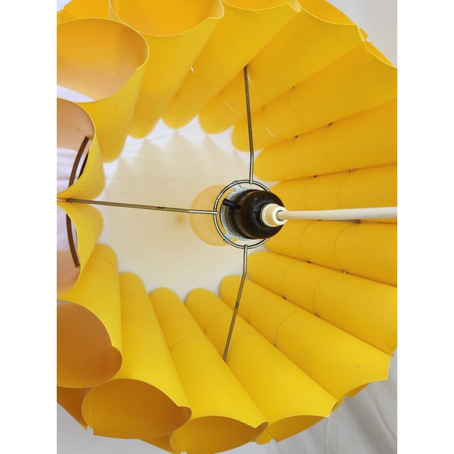 1960s Vintage 1960's Danish Modern Plastic Geometric Hanging Bonita Pendant Lamp For Sale - Image 5 of 7