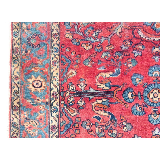 Early 20th Century Persian Lilihan Rug For Sale - Image 4 of 15