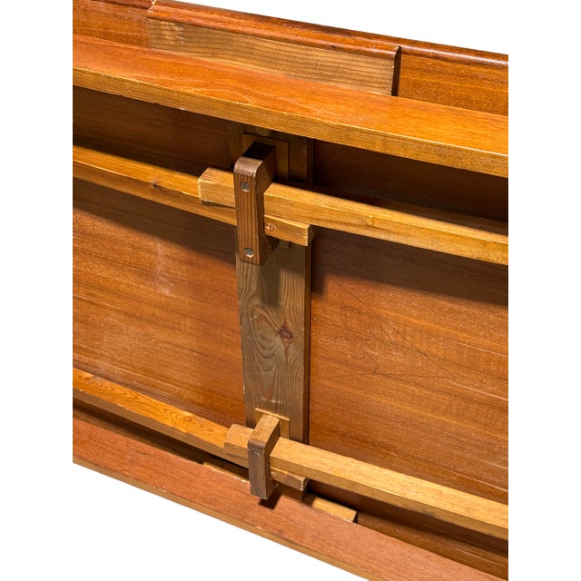 Vintage Danish Teak Draw Leaf Mid Century Modern Dining Table For Sale - Image 11 of 13