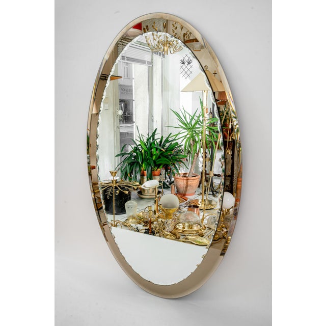 Vintage Italian Oval Mirror, 1960s For Sale - Image 18 of 18