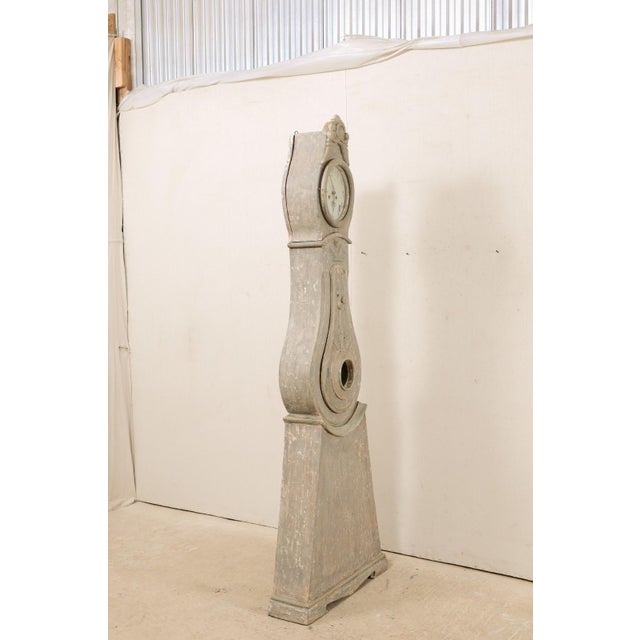 Wood 1820's Northern Swedish Grandfather Clock For Sale - Image 7 of 11