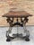 Spanish Early 19th Century Baroque Side Table with Lyre Legs and Marquetry Top For Sale - Image 4 of 18