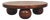 Chestnut Mango Wood Coffee Table With Sculptural Ball Feet For Sale