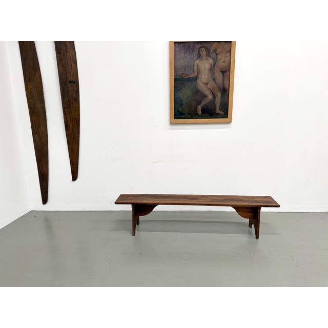 Maison Lecan presents: The essence of rustic furniture: simple, useful, and beautiful. This long 1950s pine farmhouse...