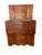 Wood Primitive Pine Farmhouse Drysink Cabinet With Green-Lined Lift Top For Sale - Image 7 of 14