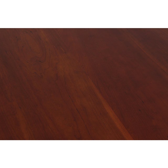 Round Cherry Top Wrought Iron Base Dining or Center Table For Sale In Philadelphia - Image 6 of 14