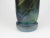 Glass Vintage Art Nouveau Style Iridescent Purple and Green Glass Vase Signed For Sale - Image 7 of 13