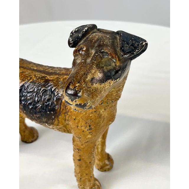 Metal Mid 20th Century Terrier Doorstop For Sale - Image 7 of 11
