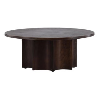 Otto Bronze Round Coffee Table For Sale
