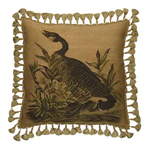 Aubusson Country Goose Throw Pillow