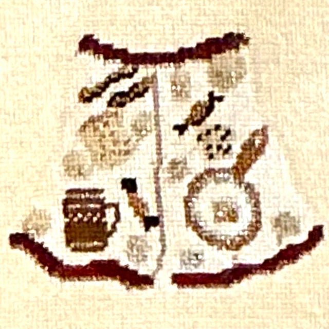 Late 20th Century Vintage Original Needlepoint Swimsuit For Sale - Image 5 of 12