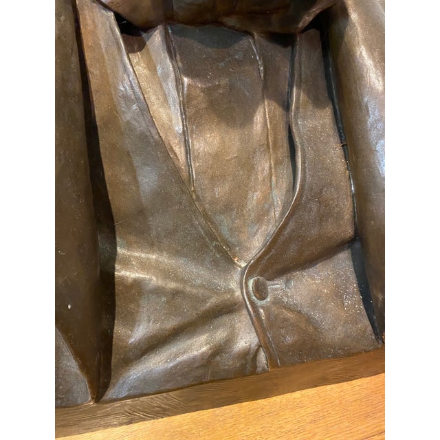 Antique Bronze Bust of William Sargent Ladd 1890 by Olin Levi Warner For Sale - Image 9 of 12