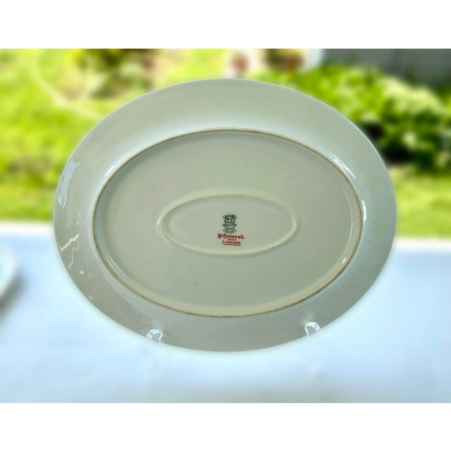 Early 20th Century Limoges Guerin Bird of Paradise Antique Platter For Sale - Image 5 of 6