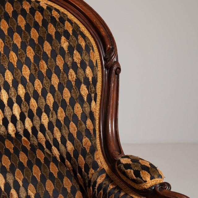 Late 19th Century France Brown Wood Sofa For Sale - Image 9 of 11