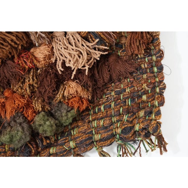 Brown Wall Decoration in Textile by Hans Widmann, 1970s For Sale - Image 8 of 15