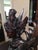 Art Deco Mid 20th Century Art Deco Balinese Modernist Macassar Ebony Sarasvati Swan Rider Sculpture For Sale - Image 3 of 18
