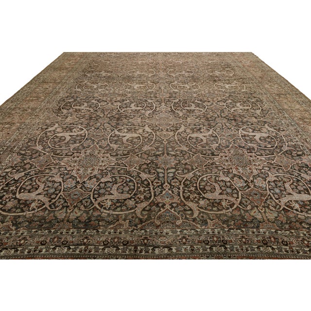 Antique Bakhtiari Rug With Intricate All-Over Scroll & Medallion Pattern For Sale - Image 11 of 12