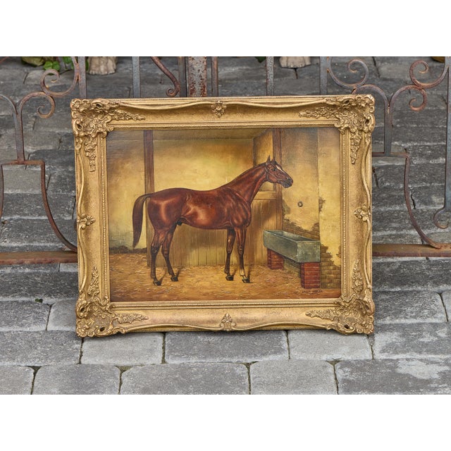 American Equestrian Oil on Board Signed Louis Nadler, Early 20th Century For Sale In Atlanta - Image 6 of 12