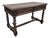 Mid 19th Century Jacobean Carved Oak Barley Twist H-Stretcher and Leg Writing Table For Sale