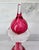 Mid-Century Modern Vintage Mtarfa Cranberry Art Glass Decanter With Stopper, Hand-Blown in Malta For Sale - Image 3 of 7