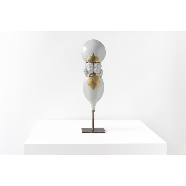 François Gueneau, French Figurative Sculpture, 20th Century, Porcelain & Metal For Sale - Image 10 of 10