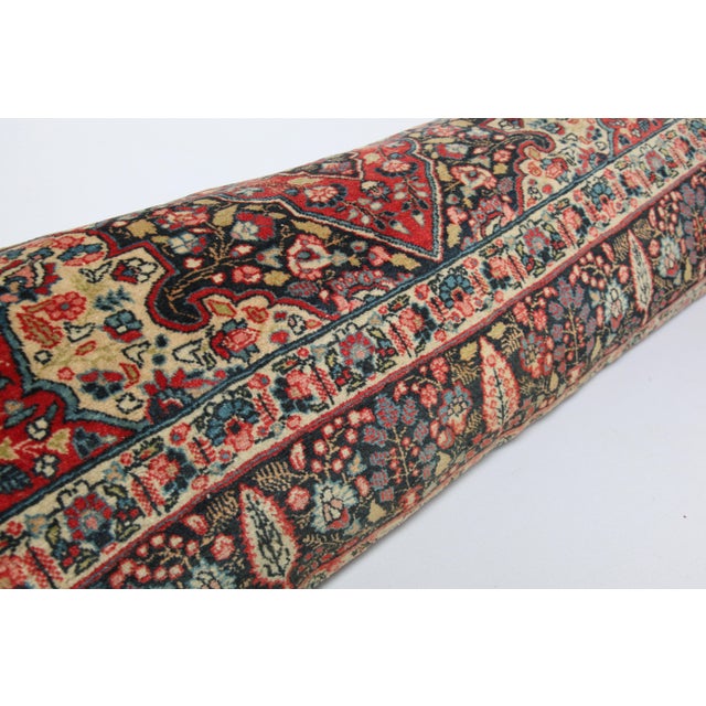Textile Decorative Lumbar Pillow Cover - Antique Tribal Persian Cushion Cover -16' X 46'' For Sale - Image 7 of 7