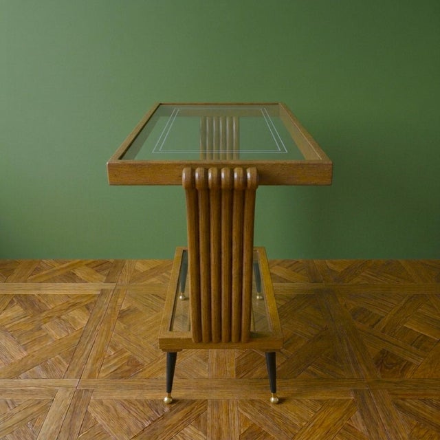 Art Deco Walnut Bar Table, Paris, France, 1920s For Sale - Image 4 of 7