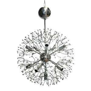 Vintage Italian Chrome Sputnik by Sciolari, C. 1970's